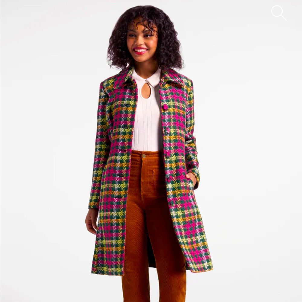 🩷💚ModCloth Assertive & Skirted Car Coat Large🩷💚